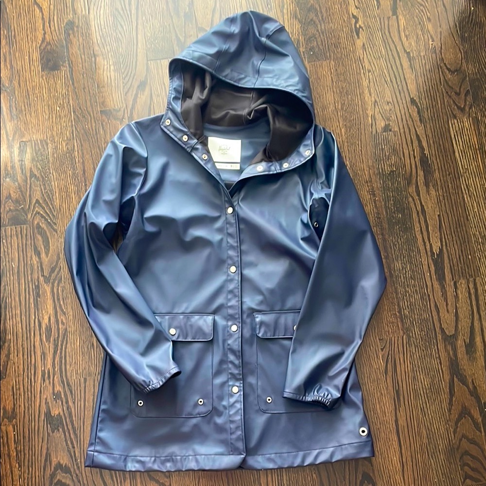 Herschel Supply Company navy blue rain jacket